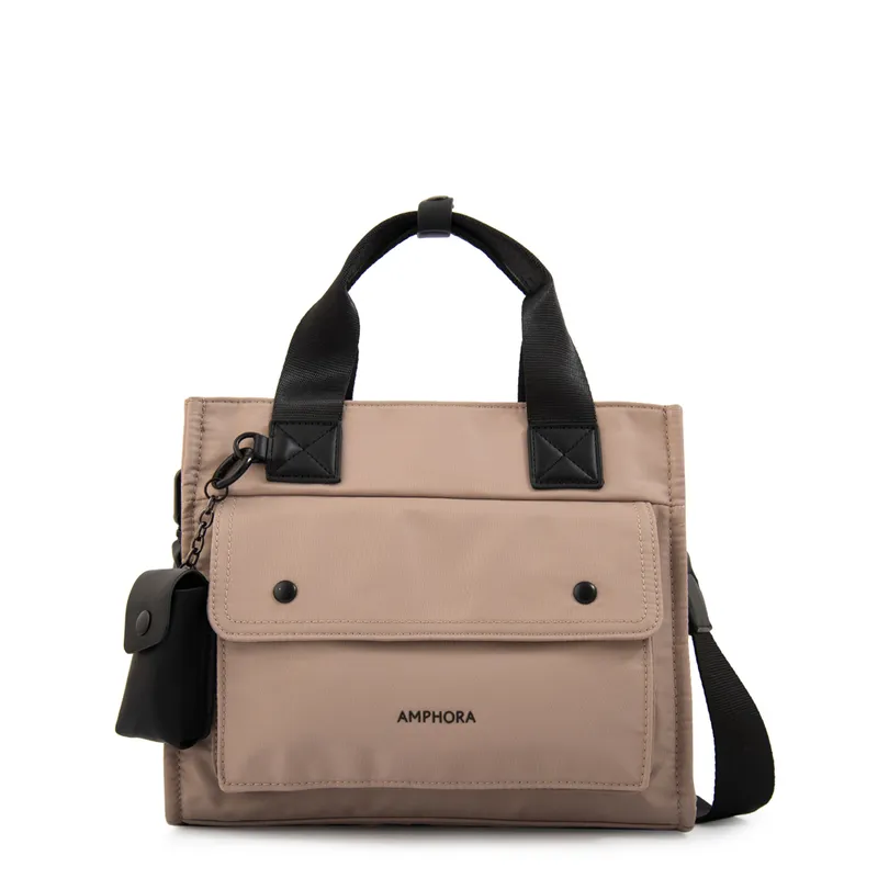 AMPHORA - Cartera Bandolera olivier mediana beige
