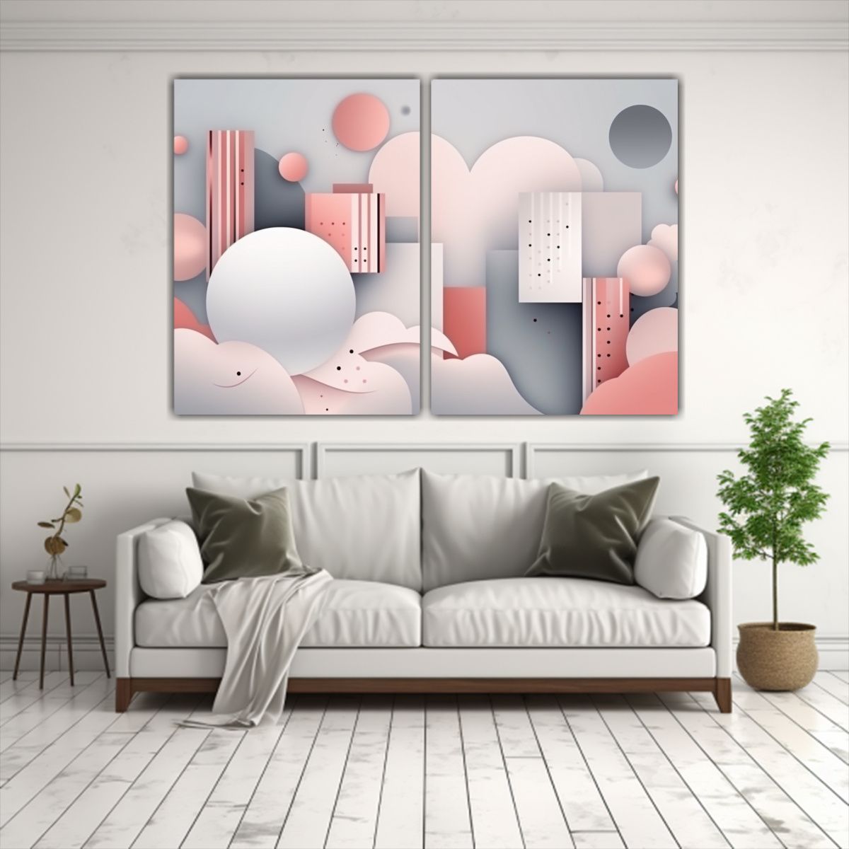 GENERICO - Diseño Abstracto De Fondos Cálidos En Estilo 60x45 Cm
