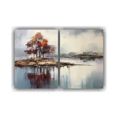 GENERICO - Pintura Paisajística Estilo Artes Inspiración 60x45 Cm