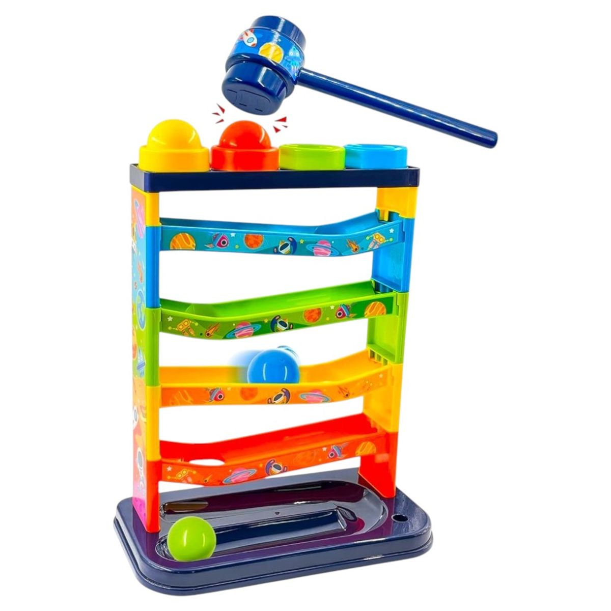 GENERICO - PISTA DE PELOTAS COLORES JUEGO DIDACTICO PARA NIÑOS