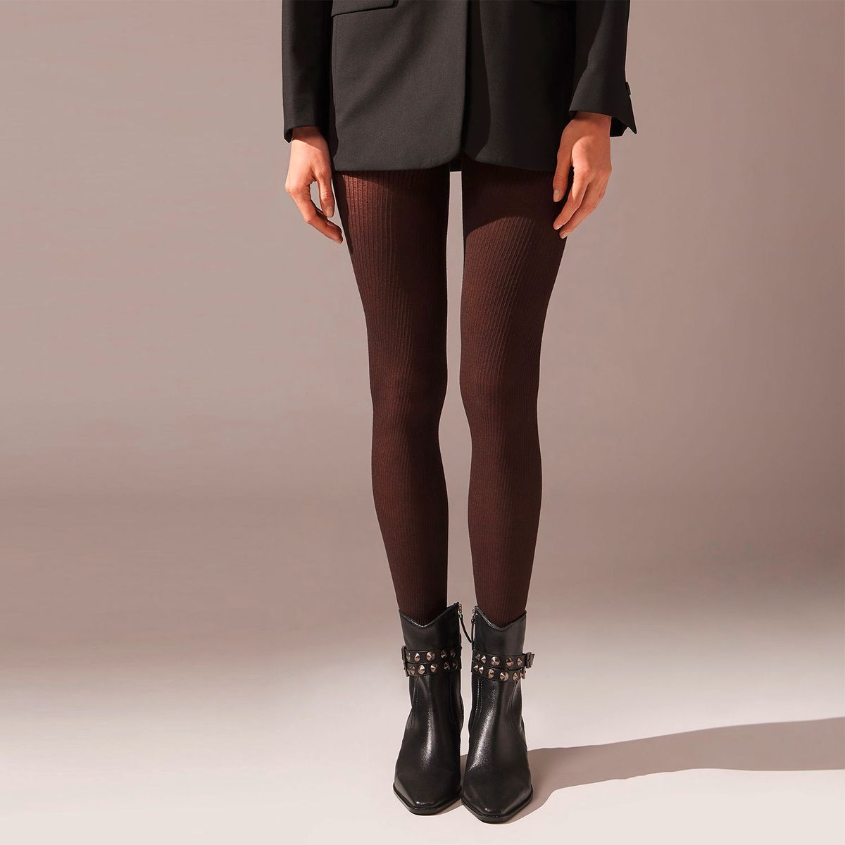 CALZEDONIA - Pantys de Canalé con Cashmere Mujer Calzedonia