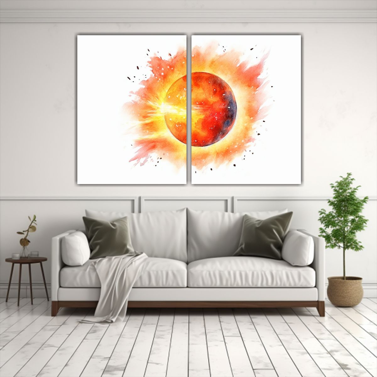 GENERICO - Arte Pared Expresión Impresionante Watercolor 60x45 Cm