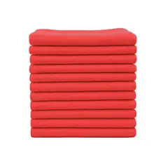 GENERICO - Trapero Microfibra Con Ojal 50*60 Tía Clarita - 12 uds - Rojo