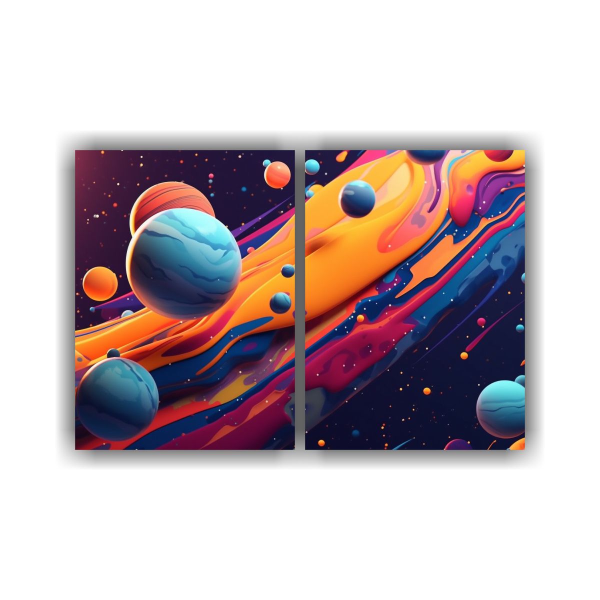 GENERICO - Lienzos Estilo Galería Obra Maestra Novak 90s 60x40 Cm