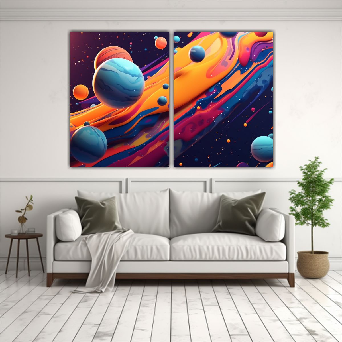 GENERICO - Lienzos Estilo Galería Obra Maestra Novak 90s 60x40 Cm