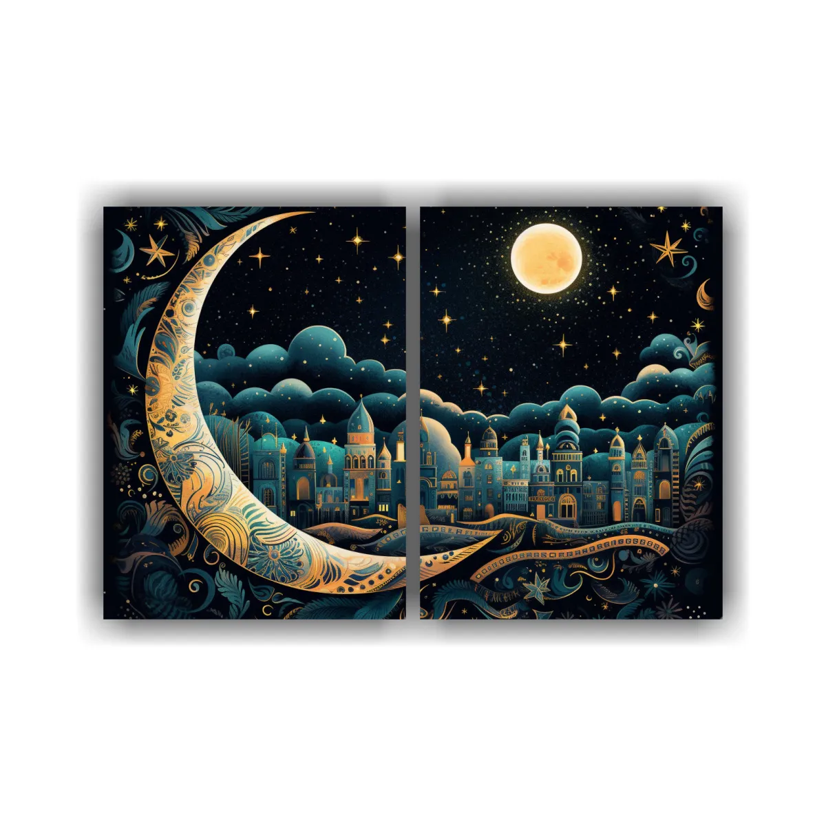 GENERICO - Cuadros Creativos Para Cocina Noche Estrellada 60x40 Cm