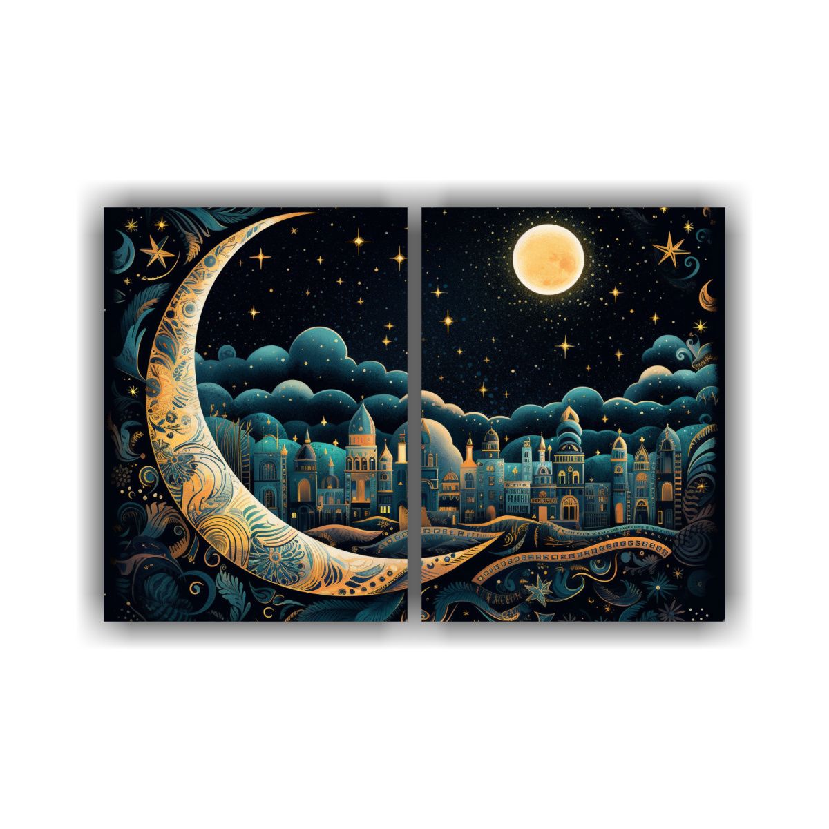 GENERICO - Cuadros Creativos Para Cocina Noche Estrellada 60x40 Cm