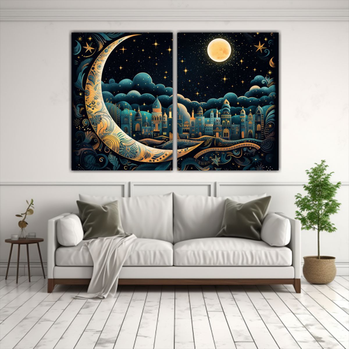 GENERICO - Cuadros Creativos Para Cocina Noche Estrellada 60x40 Cm