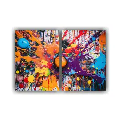 GENERICO - Cuadros Decorativos De Bonitas Artes En Un Fondo 60x40 Cm