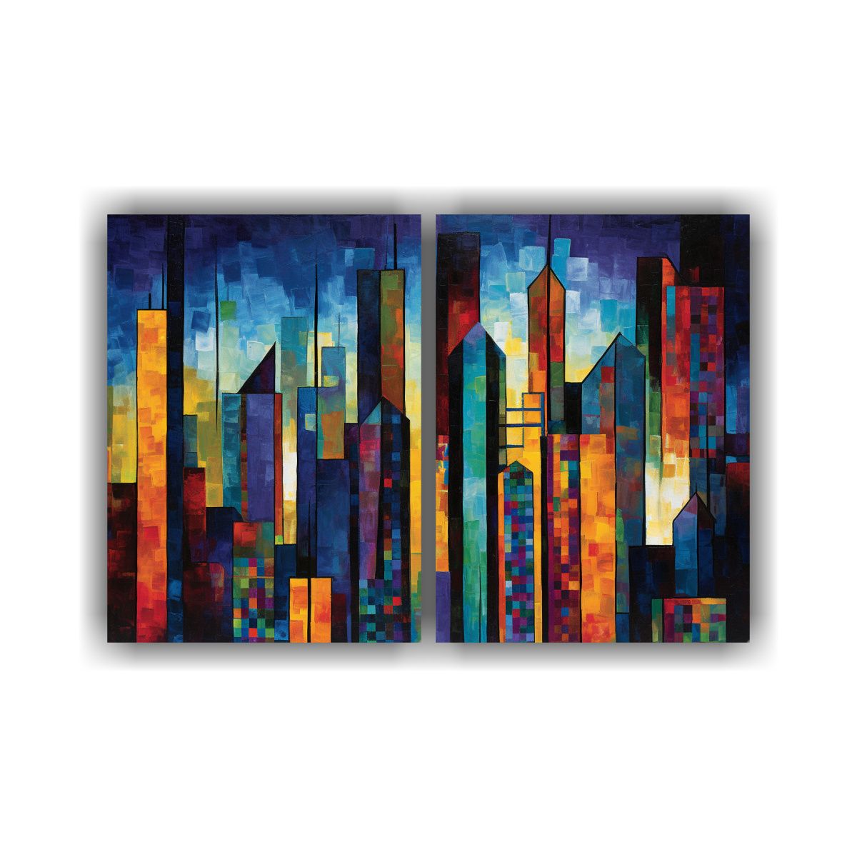 GENERICO - Pintura Acrílica Abstracta única En Lienzo 60x40 Cm