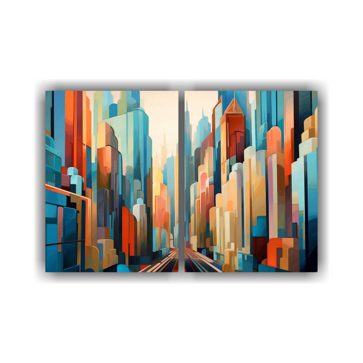 GENERICO - Cuadros Urbanos De Paisajes De La Ciudad Con 60x45 Cm
