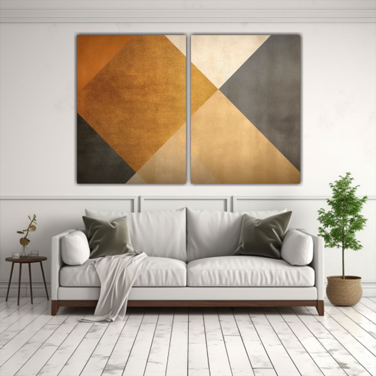 GENERICO - Cuadros Abstracción Adorable En Fondo 60x45 Cm