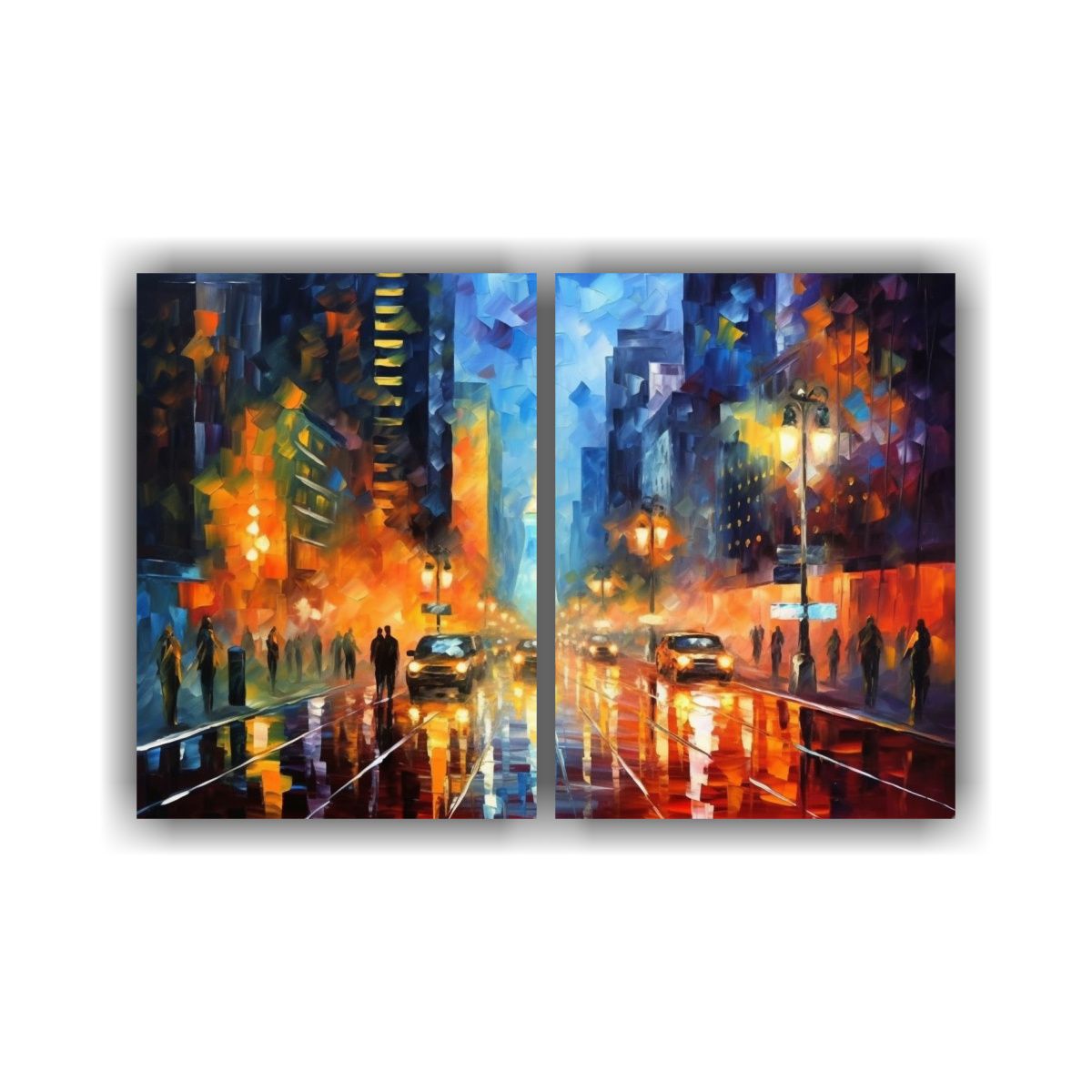 GENERICO - Cuadros En Bastidor Moderno Estilo Leonid Afremov 60x40 Cm