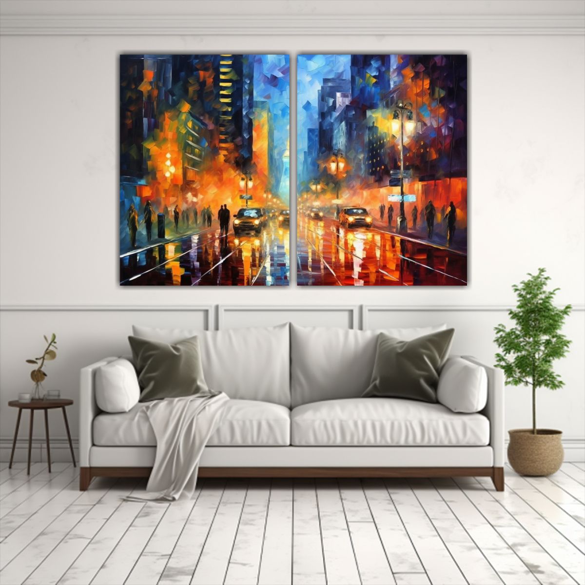 GENERICO - Cuadros En Bastidor Moderno Estilo Leonid Afremov 60x45 Cm
