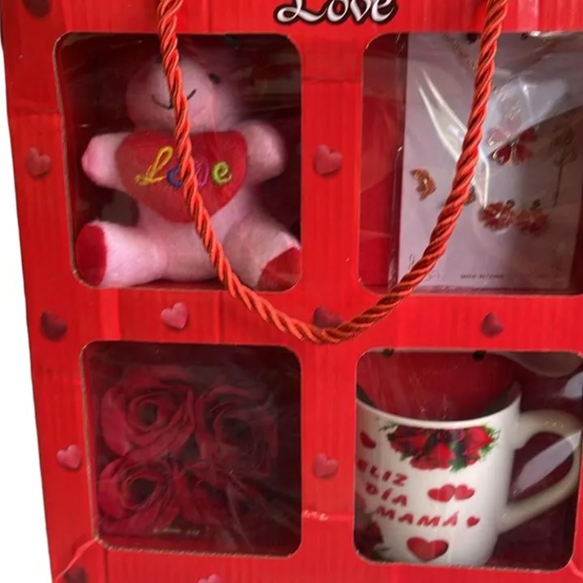 GENERICO - Set Taza+peluche+rosas+accesorios Regalo San Valentín