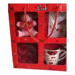 GENERICO - Set Taza+peluche+rosas+accesorios Regalo San Valentín