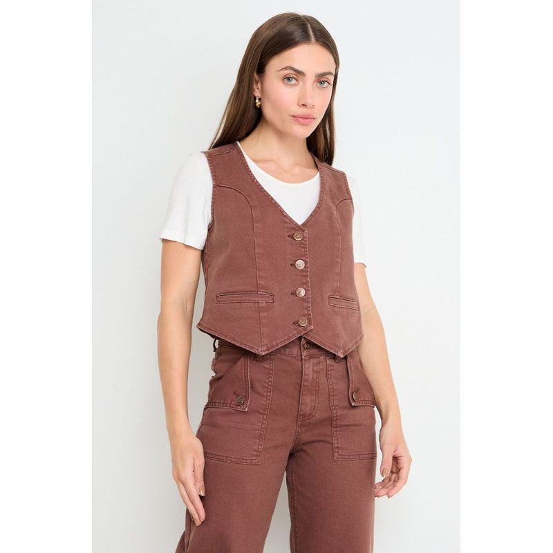ASH - Gillette Denim Mujer Café Ash