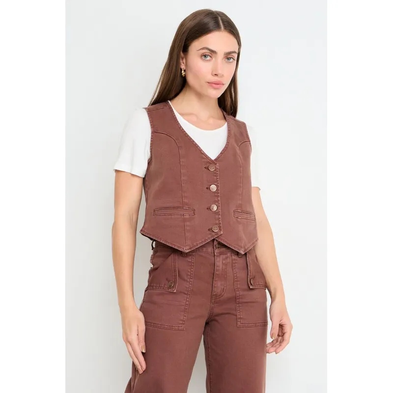 ASH - Gillette Denim Mujer Café Ash