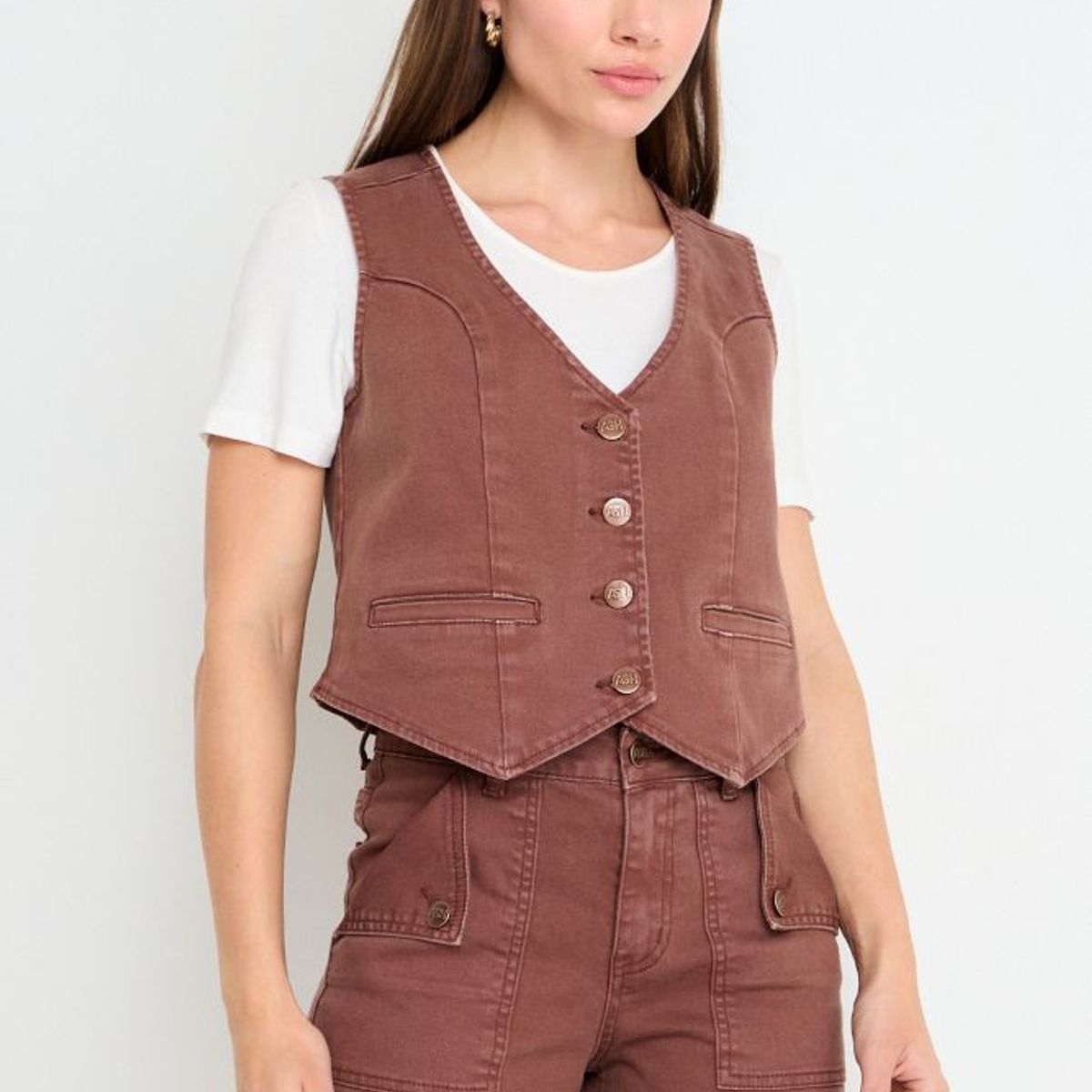 ASH - Gillette Denim Mujer Café Ash