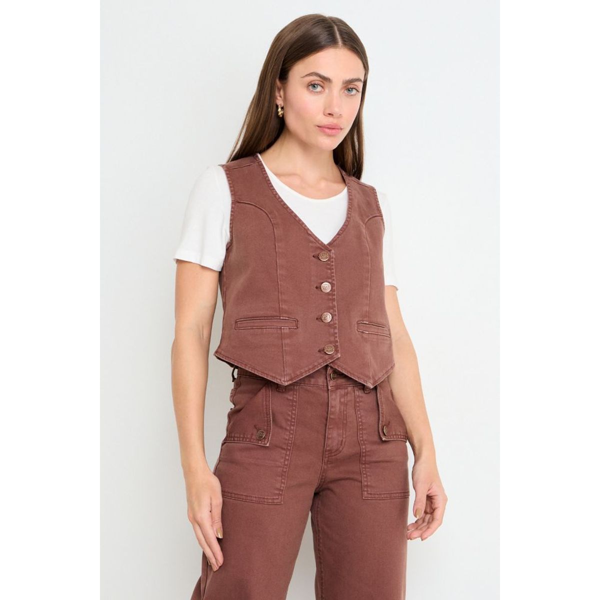 ASH - Gillette Denim Mujer Café Ash