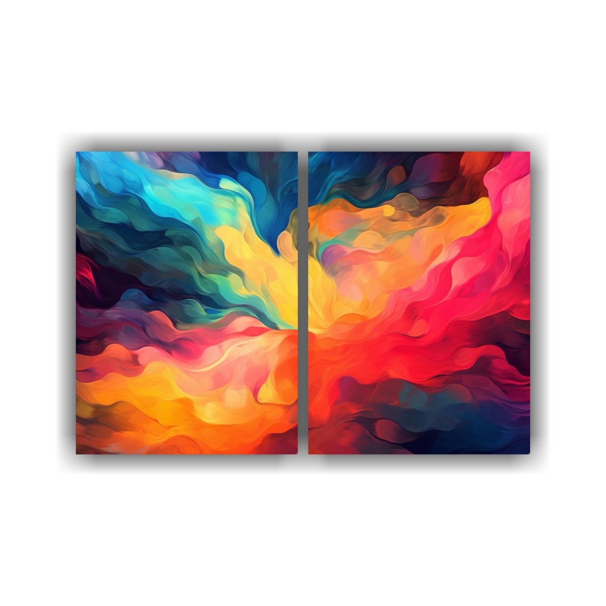 GENERICO - Cuadro Dibujo Pop Art Colorido Y Dinámico 60x45 Cm