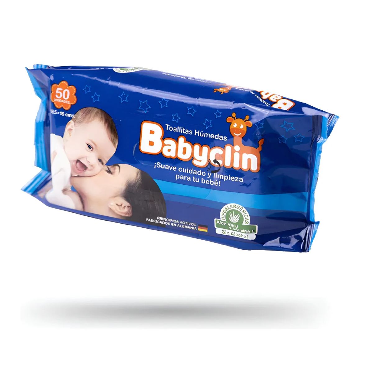 GENERICO - Toallitas Humedas Babyclin X50 Hipoalergenicas Con Aloe Vera