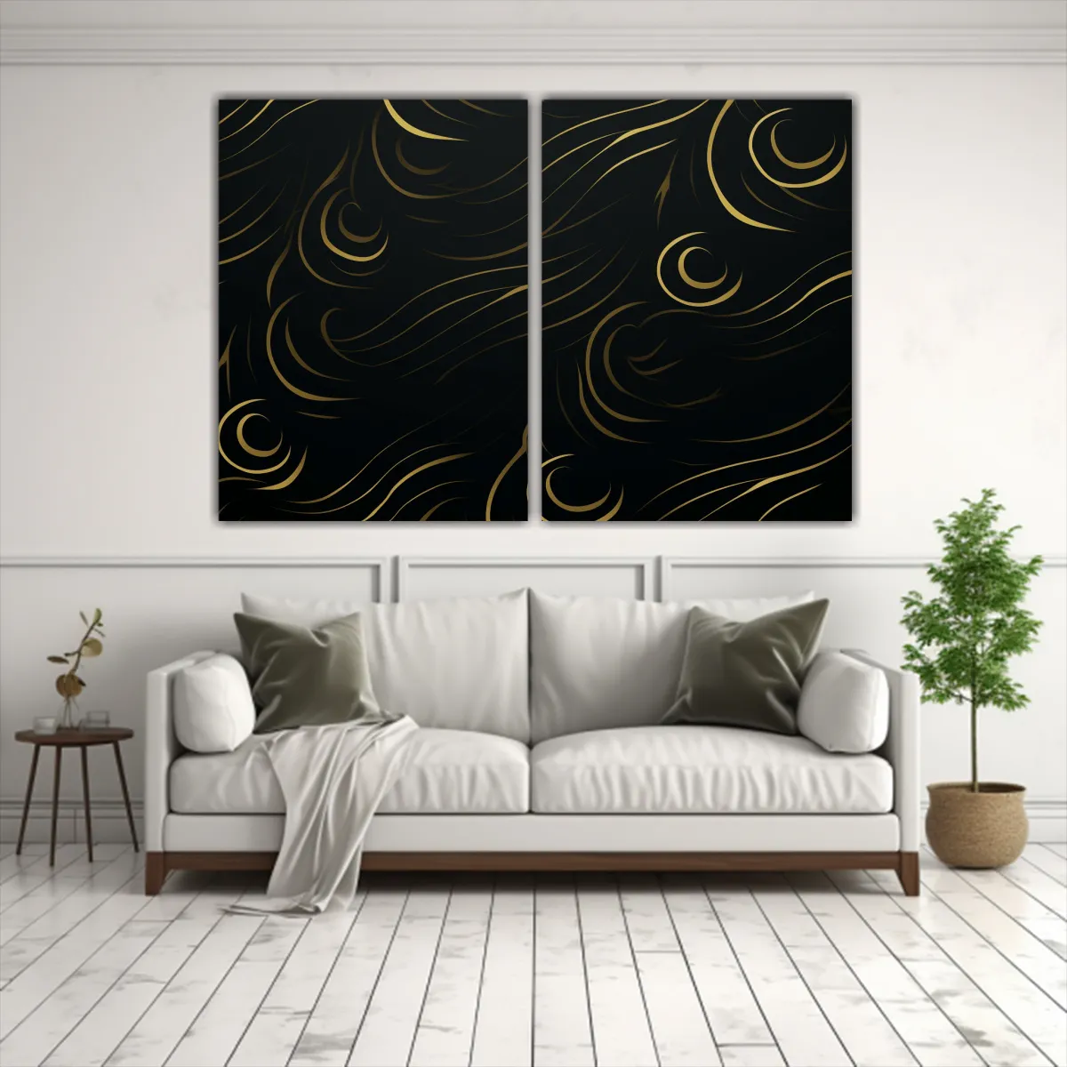 GENERICO - Pinturas Decorativas En Bastidor Composición 60x45 Cm