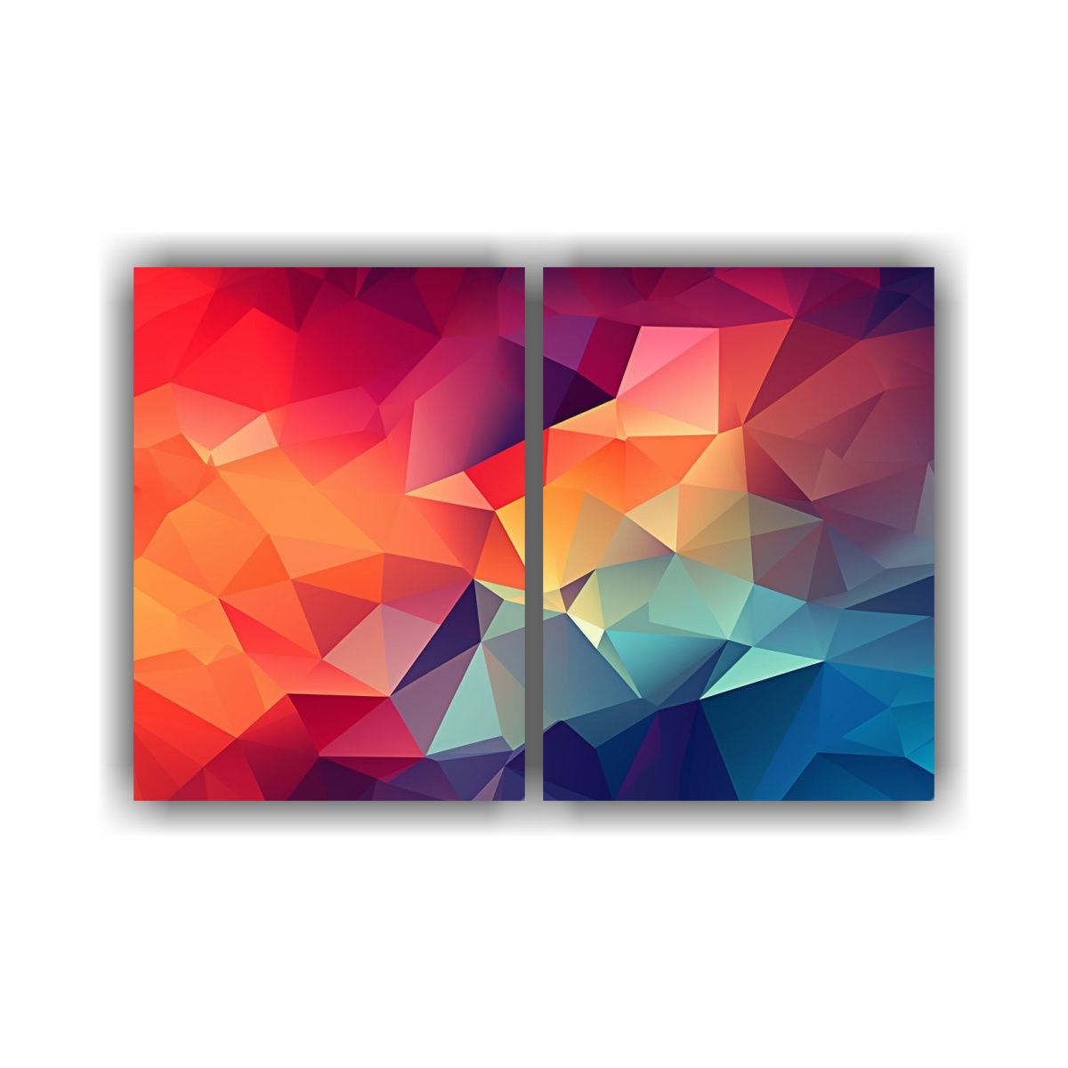 GENERICO - Cuadros De Tela Abstractos Cálidos Para 60x40 Cm