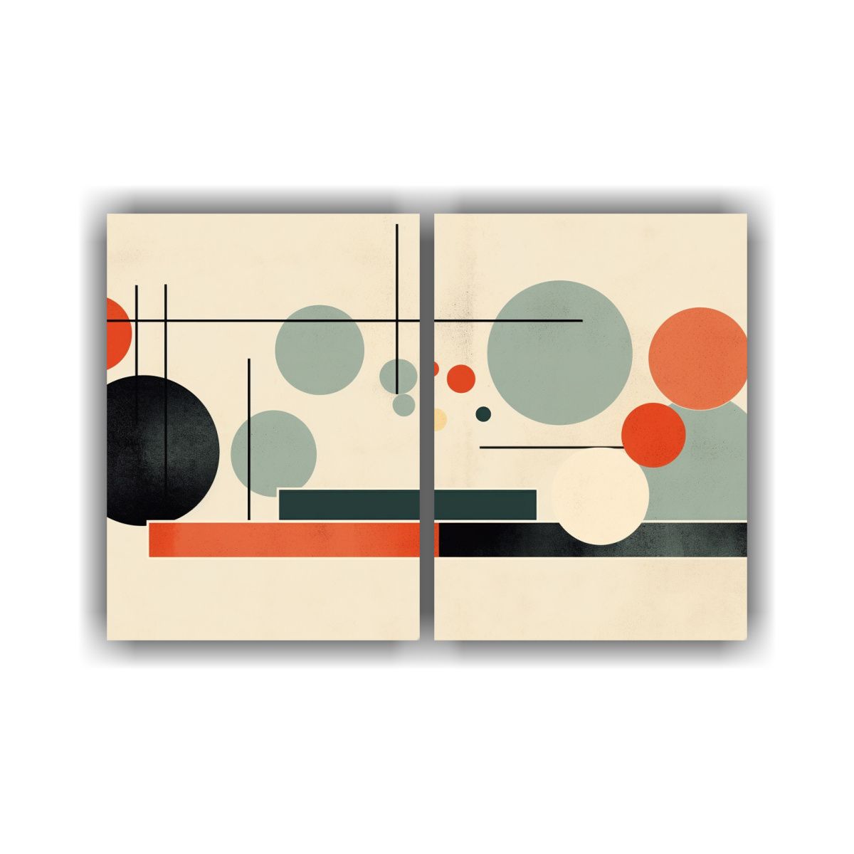 GENERICO - Arte Pared Abstracto Estilo Haus And Hues 60x40 Cm