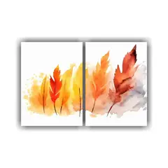 GENERICO - Cuadro Espectacular Salon Pinceladas Con Colores 60x40 Cm