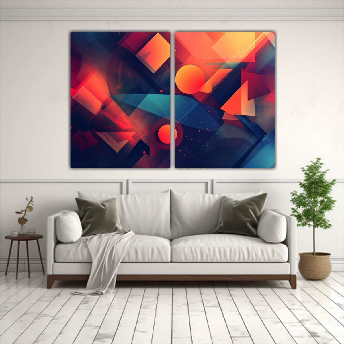 GENERICO - Fondo De Pantalla Abstracto Sólido En 2D Con 4 60x45 Cm