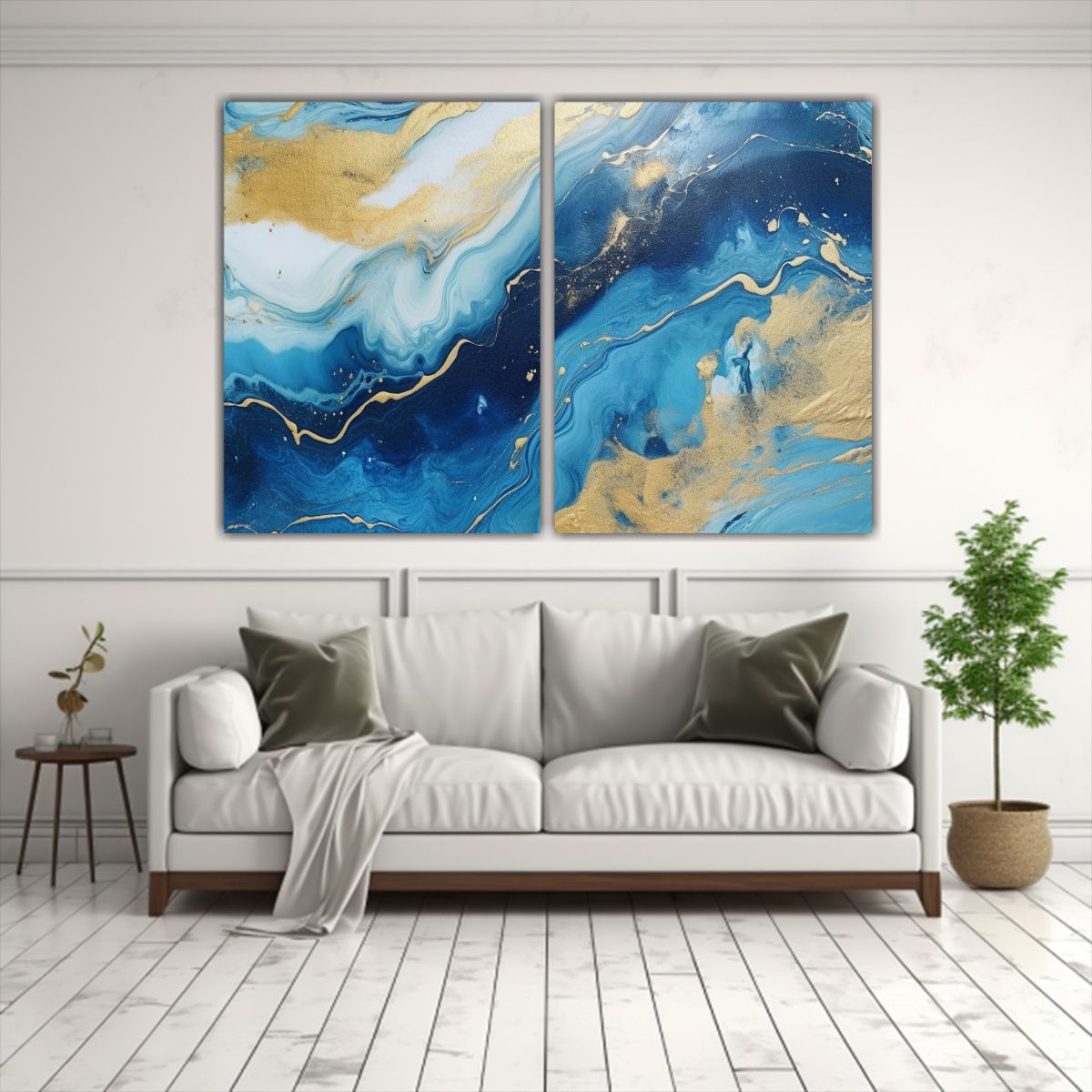 GENERICO - Pintura Lienzo Abstracto Maestro Mar Estilo Lujo 60x45 Cm