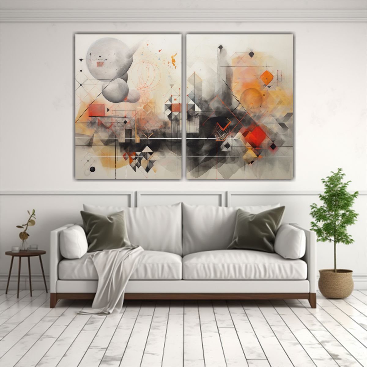 GENERICO - Pinturas Decorativas De Geometría Sagrada Para 60x40 Cm