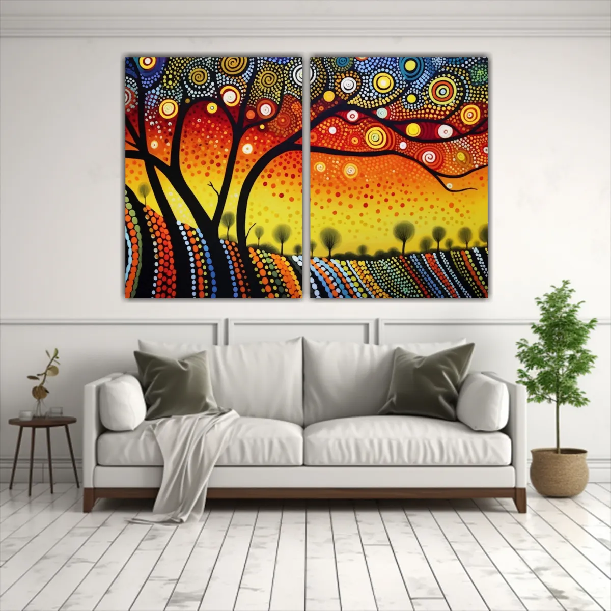 GENERICO - Pinturas Conceptuales De Resistencia Aborigen 60x40 Cm