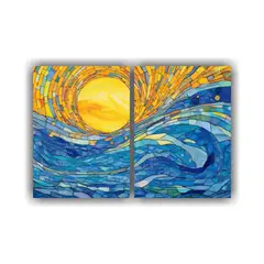 GENERICO - Cuadros De Pared Surrealista Con Intenso Patrón 60x45 Cm