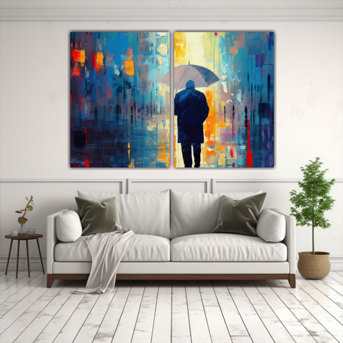 GENERICO - Pintura Decorativa Barata De Hombre Mayor Con 60x45 Cm