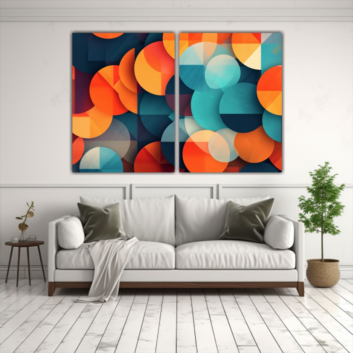 GENERICO - Pintura Mural Abstracta Moderna Con Imagen De 60x40 Cm