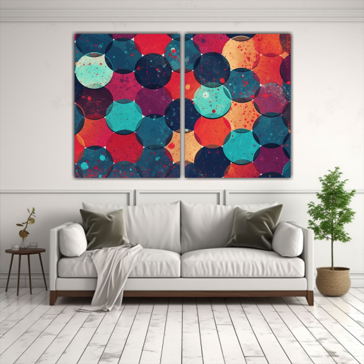 GENERICO - Patrón Circular Innovador Con Líneas Finas Y 60x45 Cm