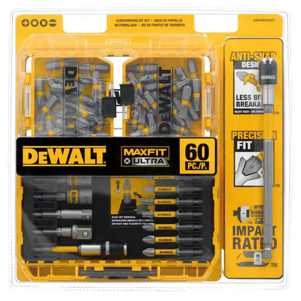 DEWALT - Set 60 Puntas Destornillador Maxfit Dewalt Dwaumf60set