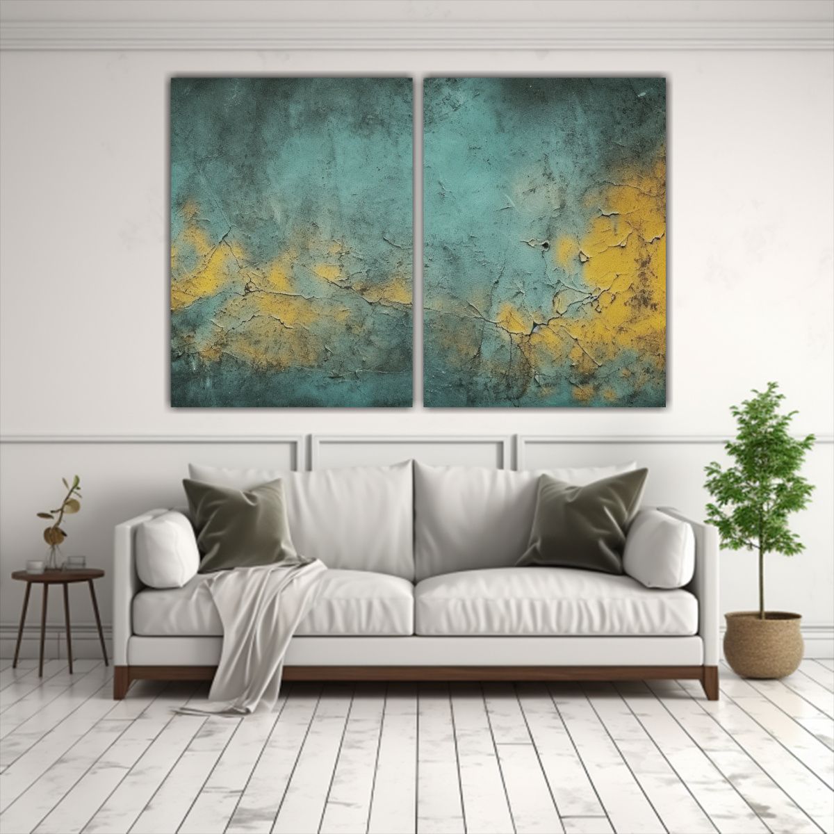 GENERICO - Pinturas Decorativas Vintage En Cemento áspero 60x40 Cm