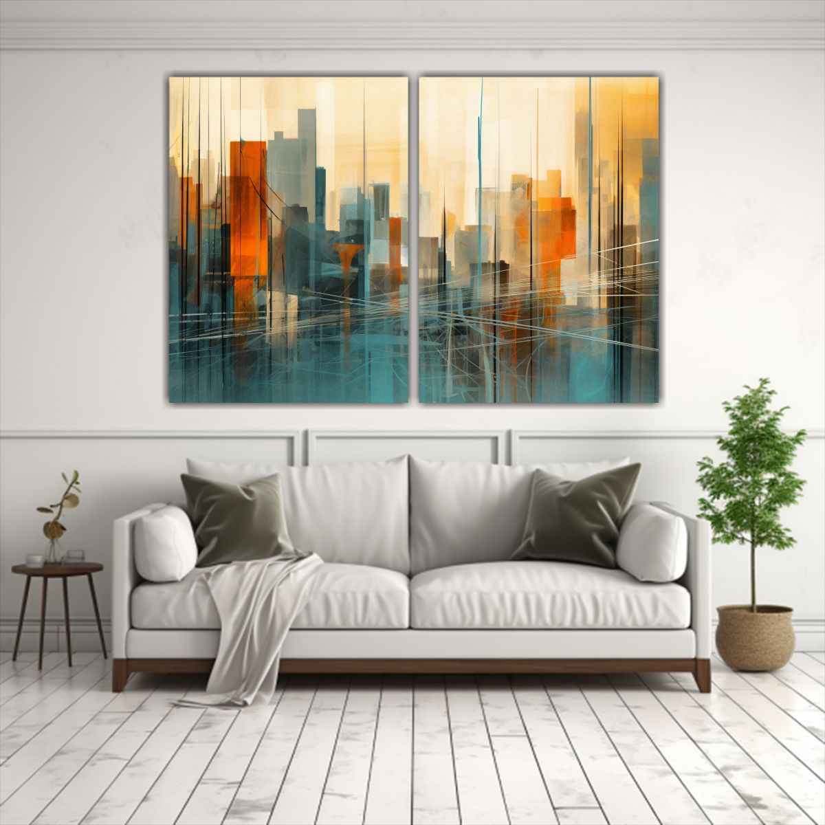 GENERICO - Cuadro Decorativo Minimalista Con Paisajes 60x40 Cm