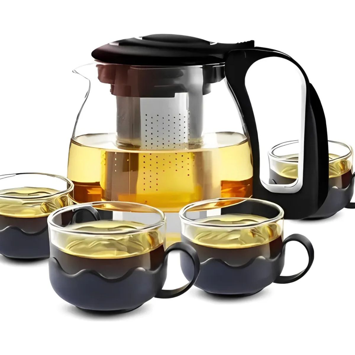 GENERICO - Set de tetera Infusor + 4 tazas