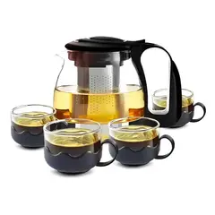 GENERICO - Set de tetera Infusor + 4 tazas