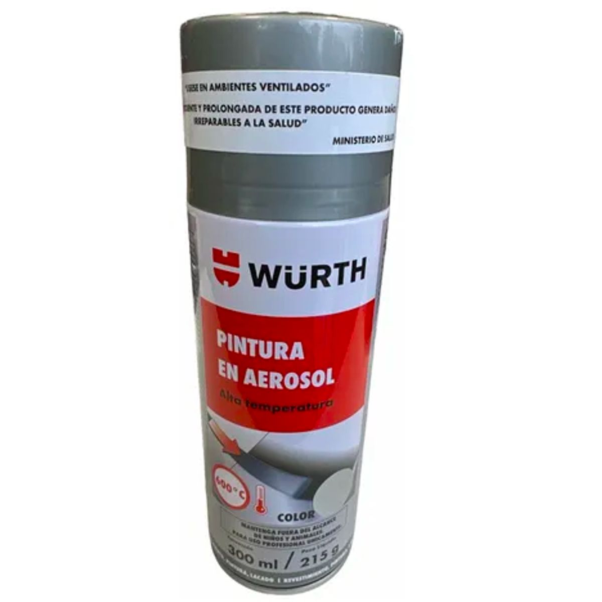 WURTH - Pintura Spray Color Gris Alta Temperatura Wurth 600 Grados