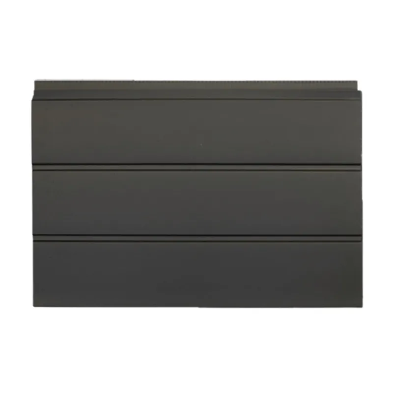 GENERICO - Revestimiento Exterior Siding Metálico Ebano Negro