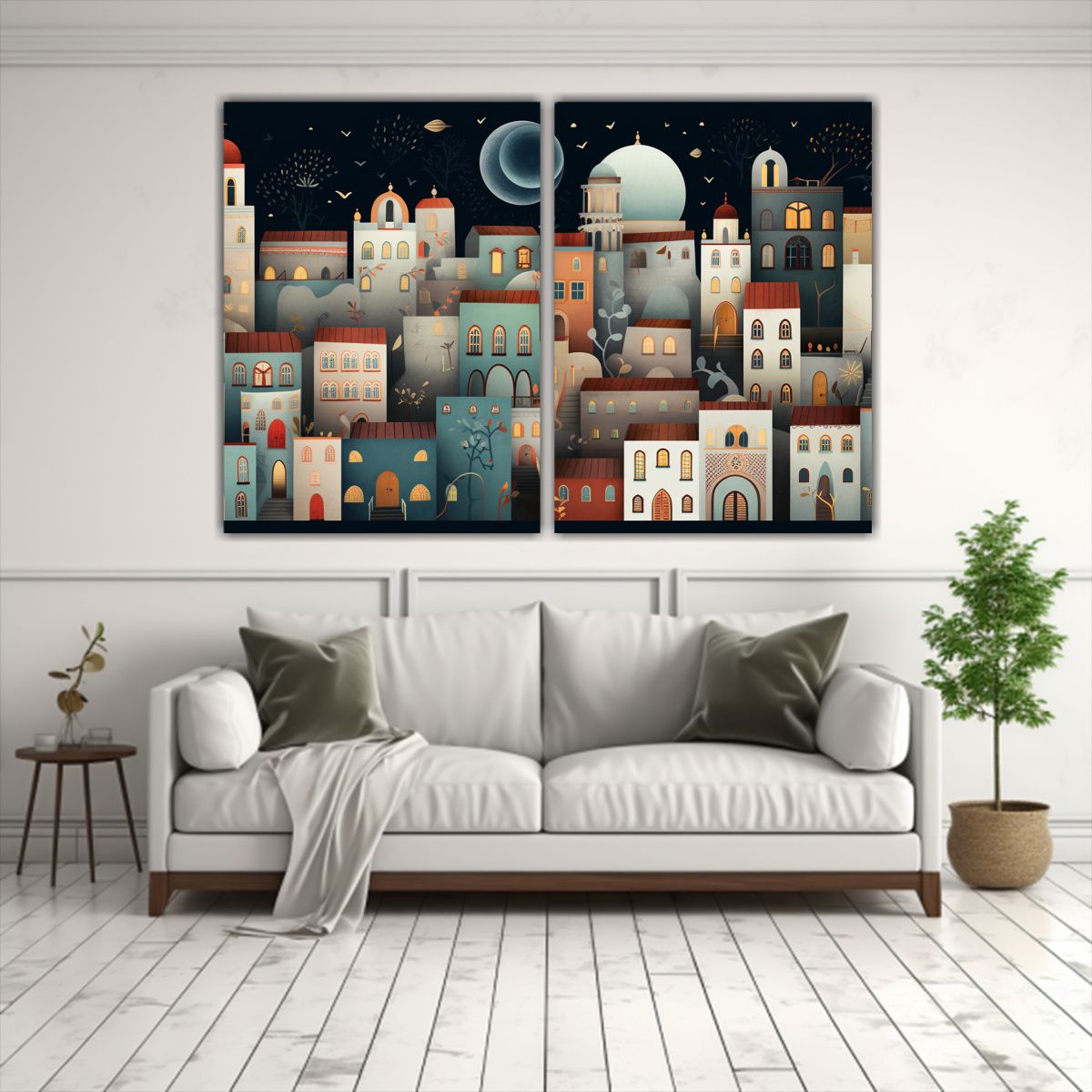 GENERICO - Cuadros Decorativos De época Con Escenas 60x45 Cm