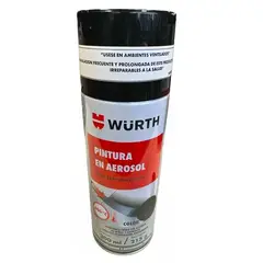 WURTH - Pintura Spray Color Negro Alta Temperatura 600 Grados