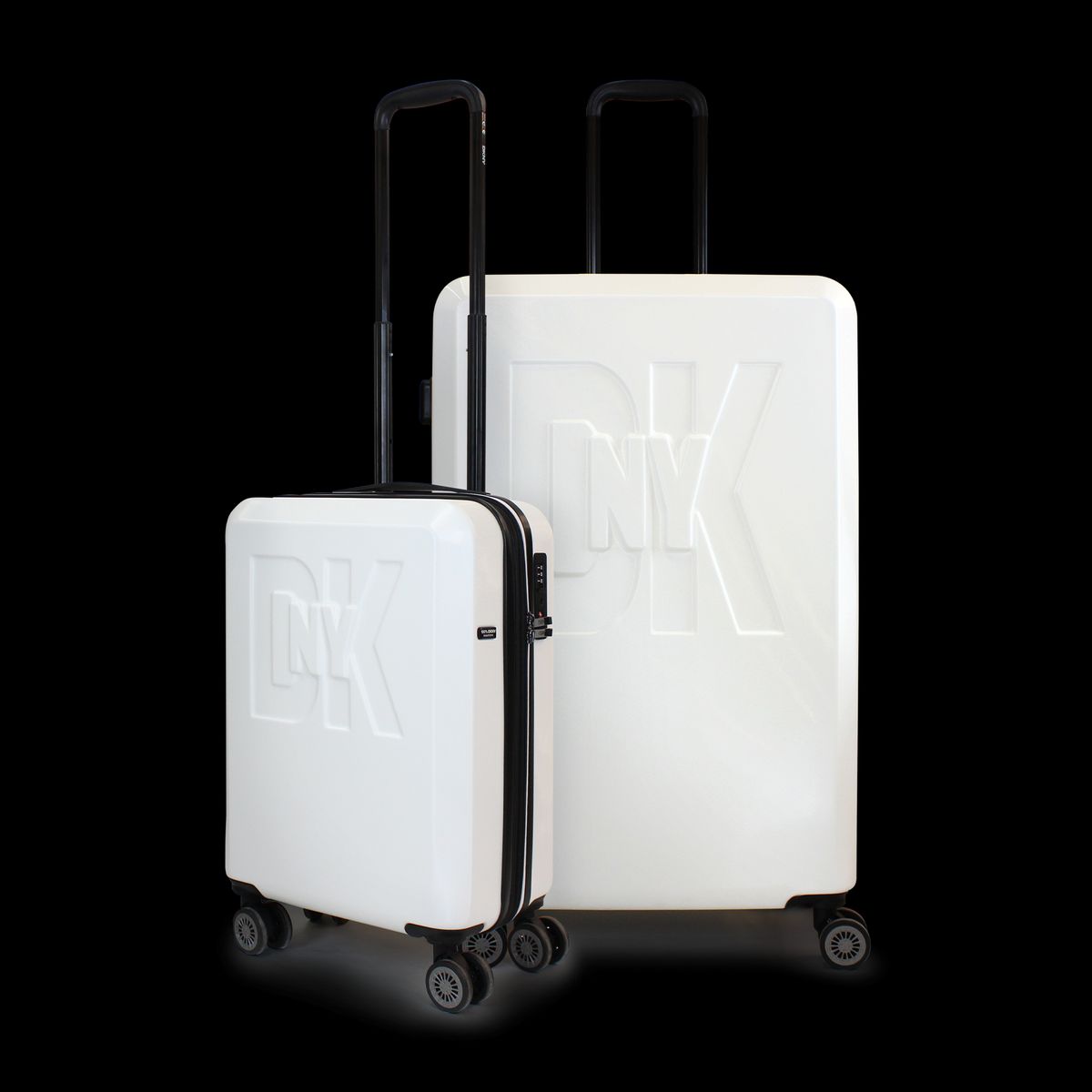 DKNY - Pack 2 Maletas Donna Karan Luxe S 10kg + L 23kg blanco DKNY