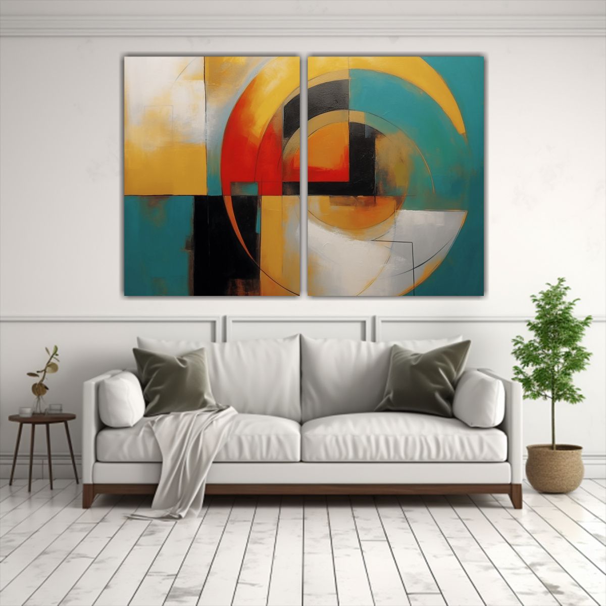 GENERICO - Pinturas Abstractas Temáticas Para Sala 60x45 Cm