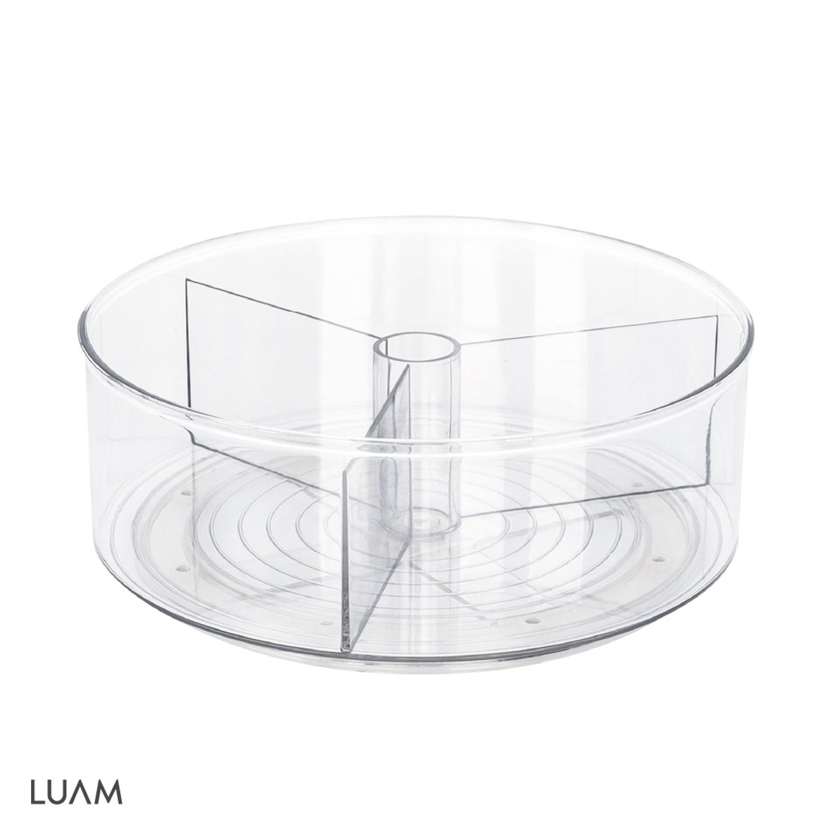 LUAM - Bandeja Giratoria Almacenamiento Redonda 23 x 9 cm Luam